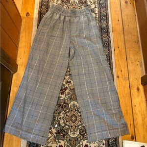 Plaid Madewell Wide-Leg Pants